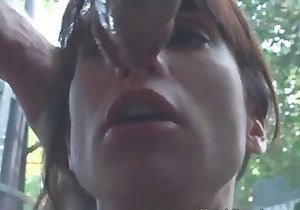 Legendary MILF oral video with a drooling bitch