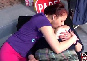 Fat and seductive older lady gets dominated