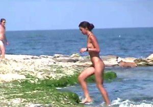 Hot cunts showcased on that secluded nudist beach